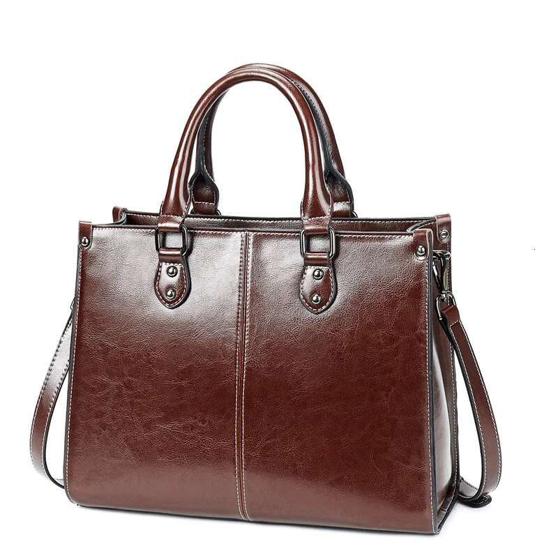 Women Handbag Cross Body Shoulder Tote Bag Genuine Leather Shopping Fashion Office Female Real Cowhide Messenger Top Handle Bags