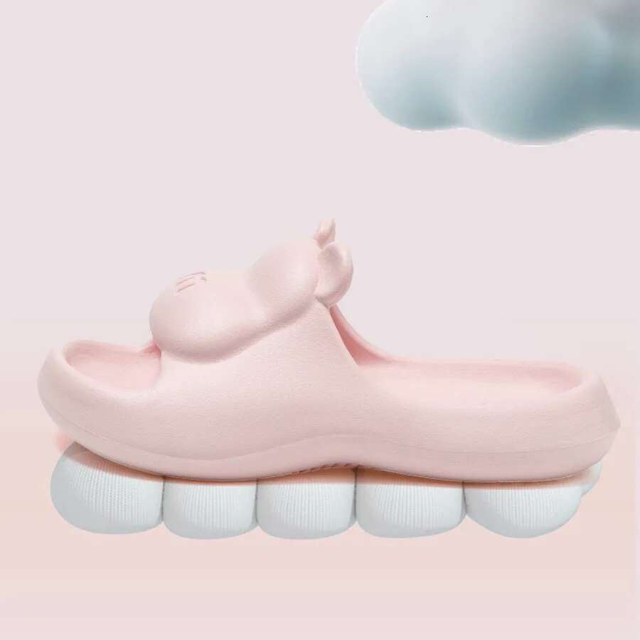 Cute Design Thick Sole Women Slippers Slides Bathroom Beach Indoor Sandals men Summer Couple Shoes