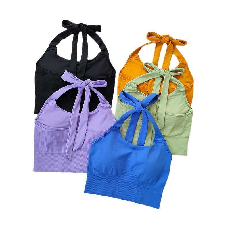 Women Yoga Pants New Beautiful Back Women S Neck Hanging Bra Yoga Clothes Sports Vest