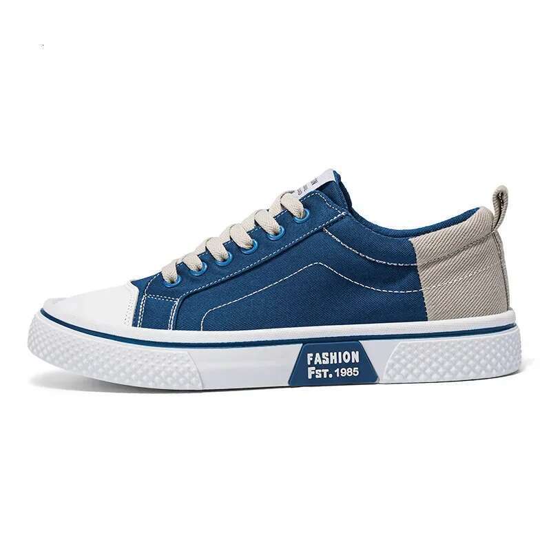 New Sports Casual Canvas Board Shoes Soft Soles Men's Trendy Lace Up Breathable Versatile Spring and Autumn Sneakers