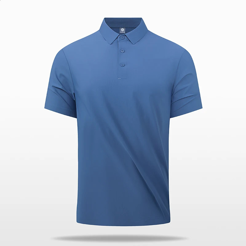 Summer Mens Outdoor Sports and Leisure Polo Shirt High Quality Comfortable Breathable Golf Sports and Fitness T-shirt 250327