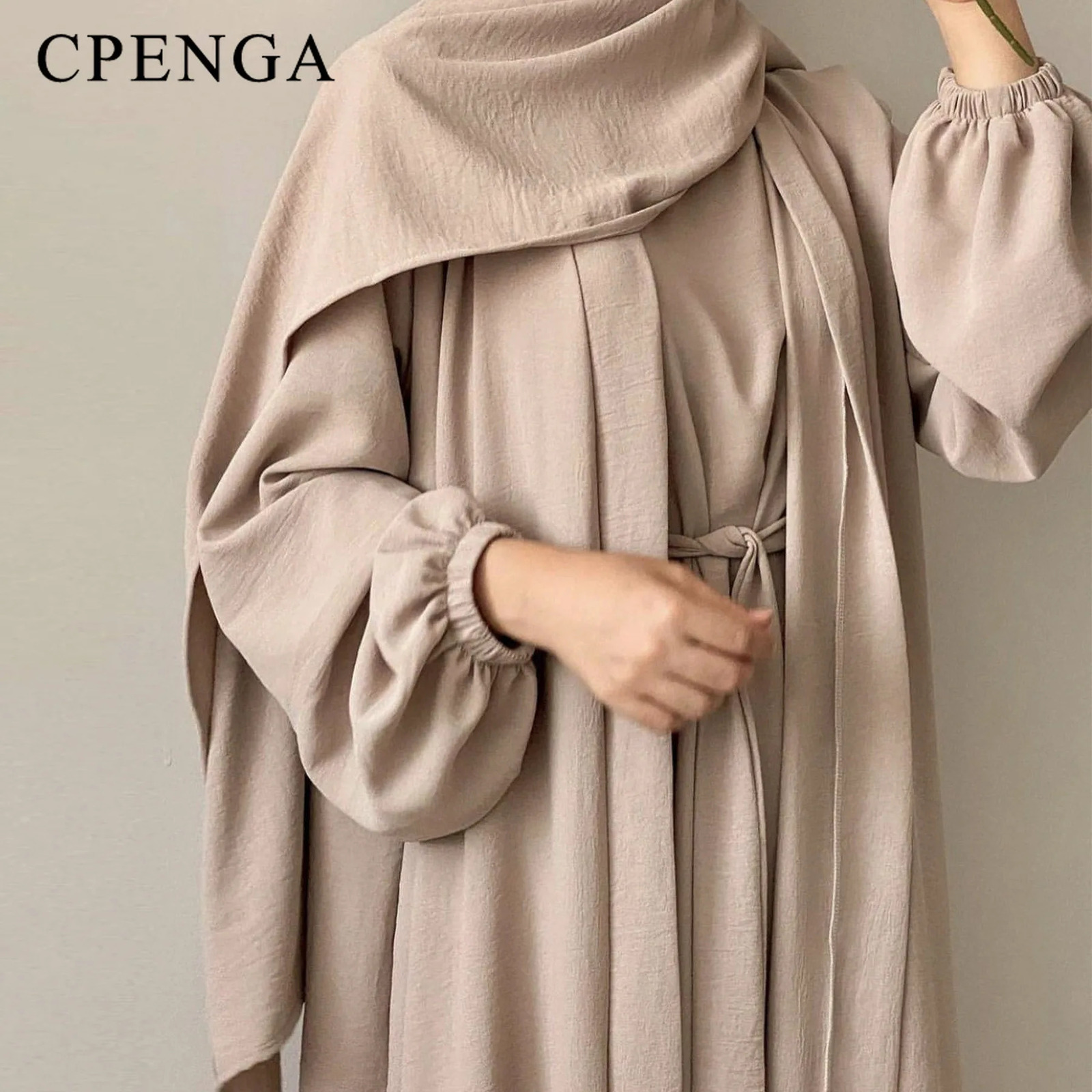 Muslim Set Womens Ramadan Prayer Dress Humility Eid al Fitr Dubai Abaya Islamic Clothing Elegant Party 250326