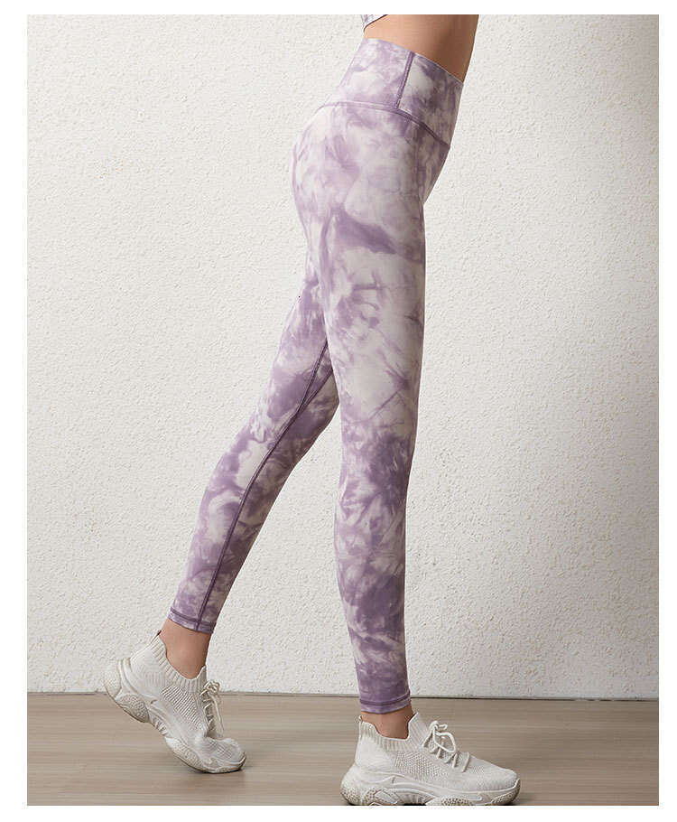Women Yoga Pants High Quality New Tie Dye Sports And Fitness For Women High Waisted Elastic Lifting Buttocks Seamless Naked Running Yoga Pants