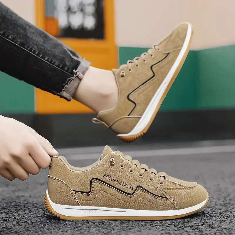 Casual Sneakers Sports for Men Spring Autumn Lace-up Men's Outdoor Sport Jogging Retro Vulcanized Shoes