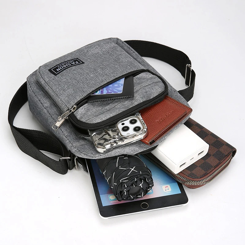 mens cross body bag shoulder messenger travel handbag 250326