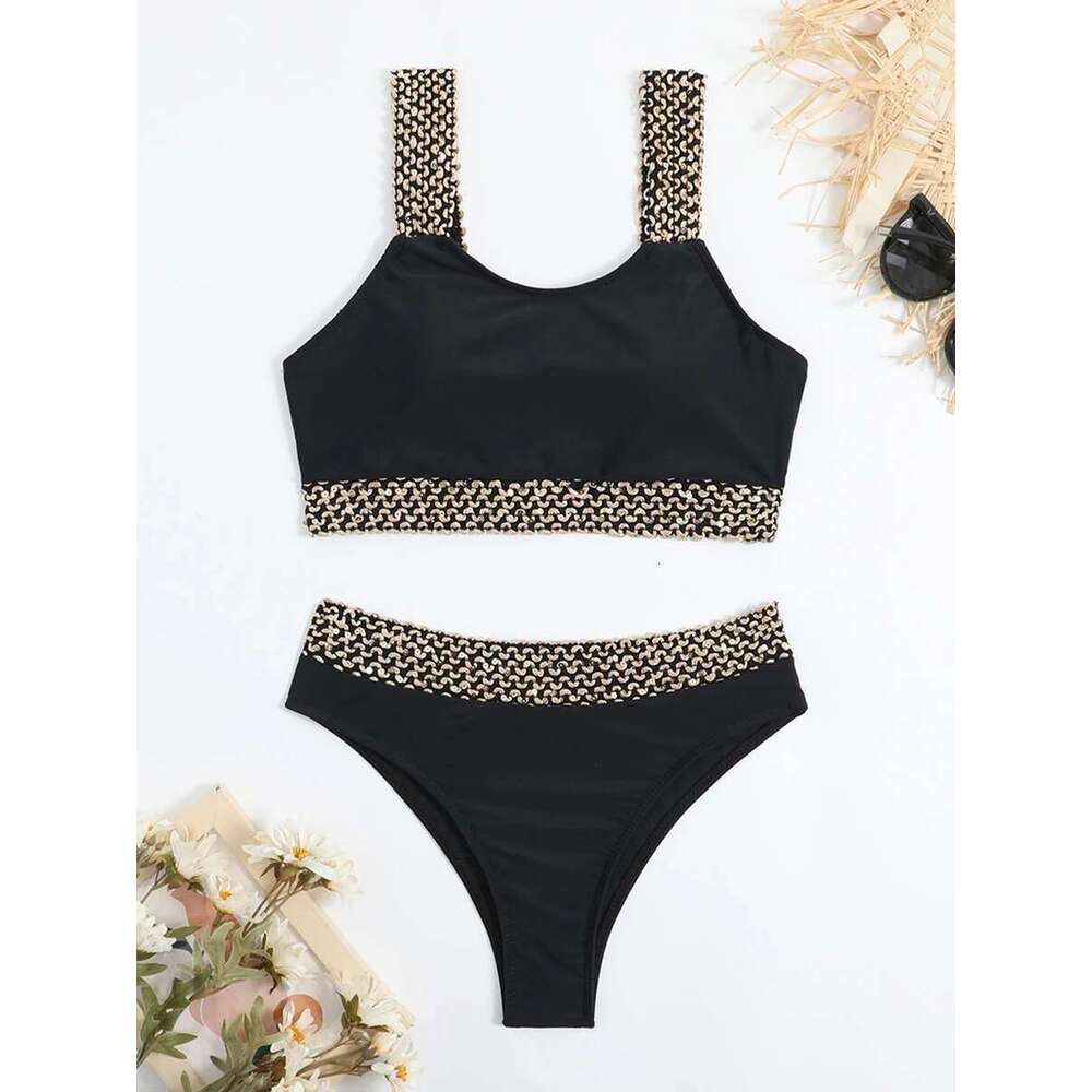 Bikini Sexy Waist Women High Cut Swimsuit Female Padded Bathing Suit Solid Swimwear Two Piece Beachwear Swimming Summer