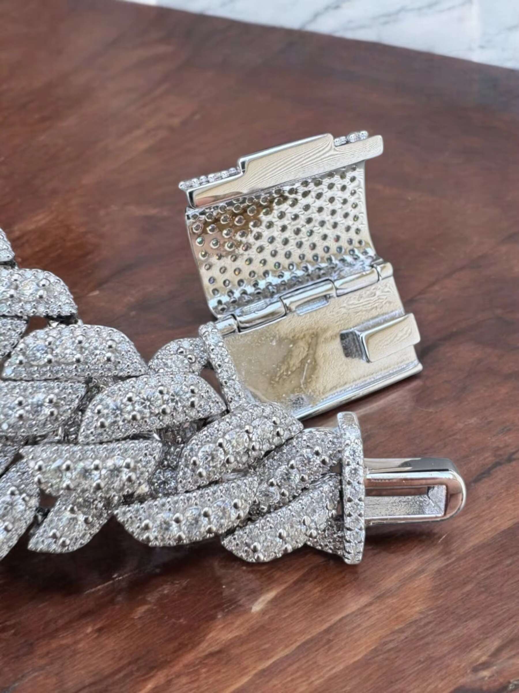 20.51 TCW 925 Silver Unisex Custom 14MM 22inch Miami Icy VVS Moissanite Diamond Cuban Link Chain Necklace at Reliable Price