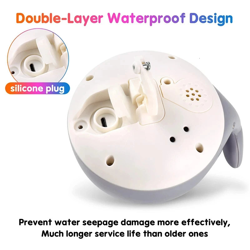 Baby Light Up Bath Toys Whale Automatic Sprinkler Bathtub Toys kids Infant Swim Pool Bathroom Toys Gifts With Music LED Light 250326