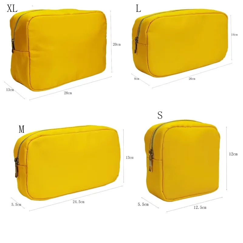 butterfly knot waterproof nylon makeup bag printed cherry womens for travel toilet storage 4size organizer 250326