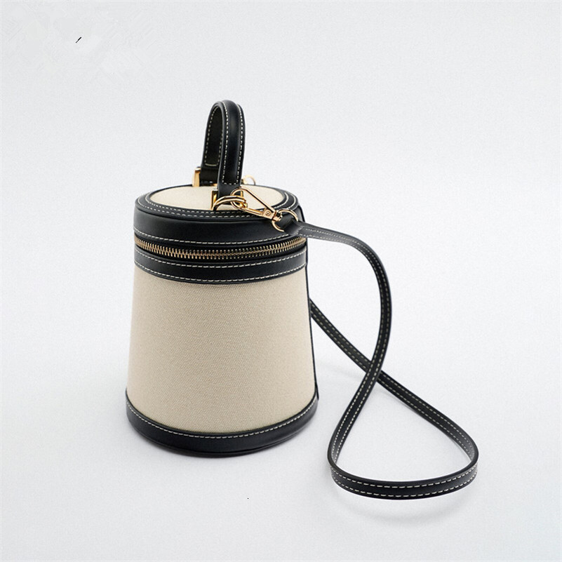 Family Spring Summer New Color Contrast Box Mini One Shoulder Crossbody Bucket Casual Women S Bag Original
