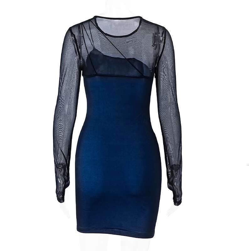 Sheer Lace Candyhot Garment Vintage Long Sleeve Sexy Bodycon Mini Dresses Y2K Fashion Gothic Women Dress Party Clubwear Vestido