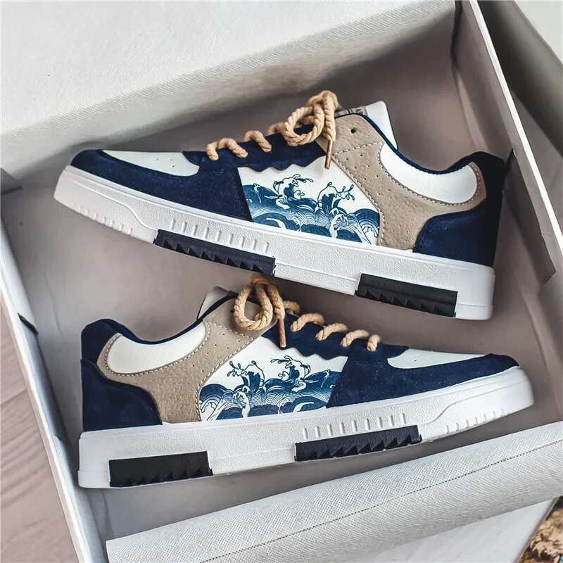 Men Casual Sneakers Autumn New Breathable Sports Shoe Workwear Fashion Thick Soled Wear-resistant Lace Up Anti Slip Shoes