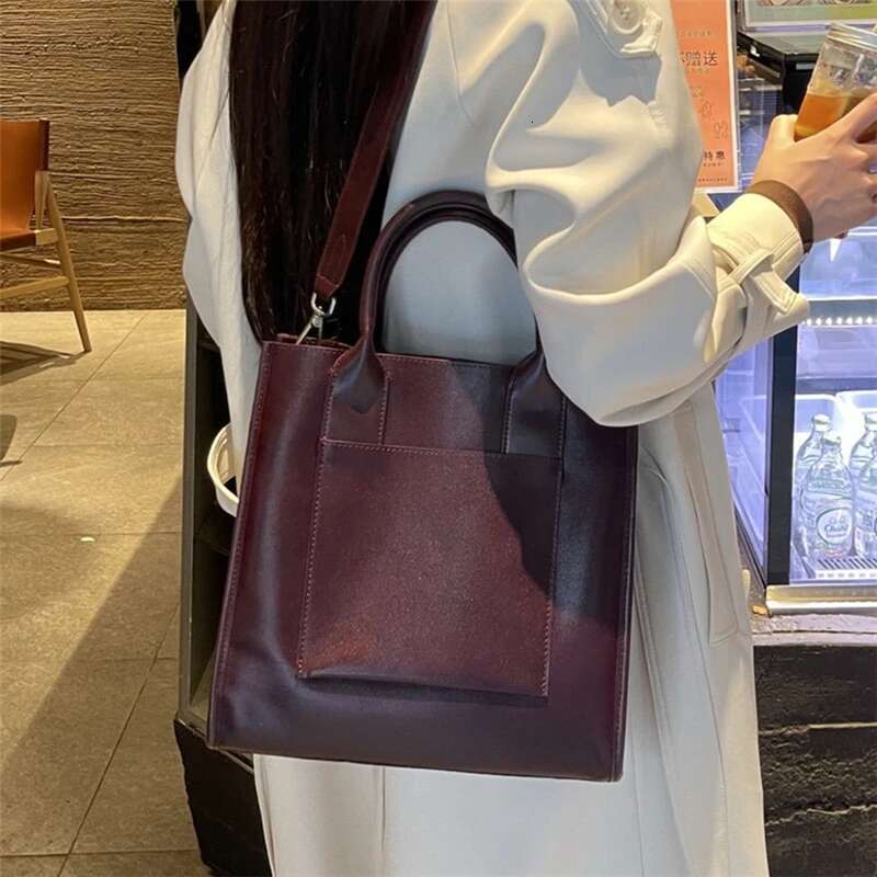 Vintage Genuine Leather Bucket Tote Shoulder Bags For Women 2025 Designer Top Handle Satchel Ladies Handbags