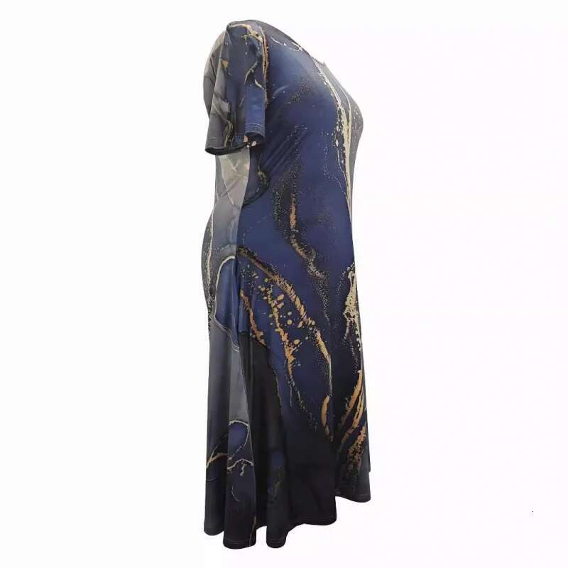 Dongdumaoyi Plus Size Damesjurk Met Korte Mouwen Lente Zomer A