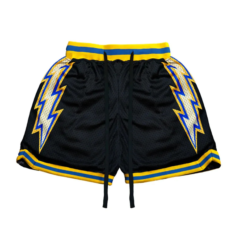 Fashionable selling splash bolt basketball shorts casual loose fast drying breathable mens and womens 250326