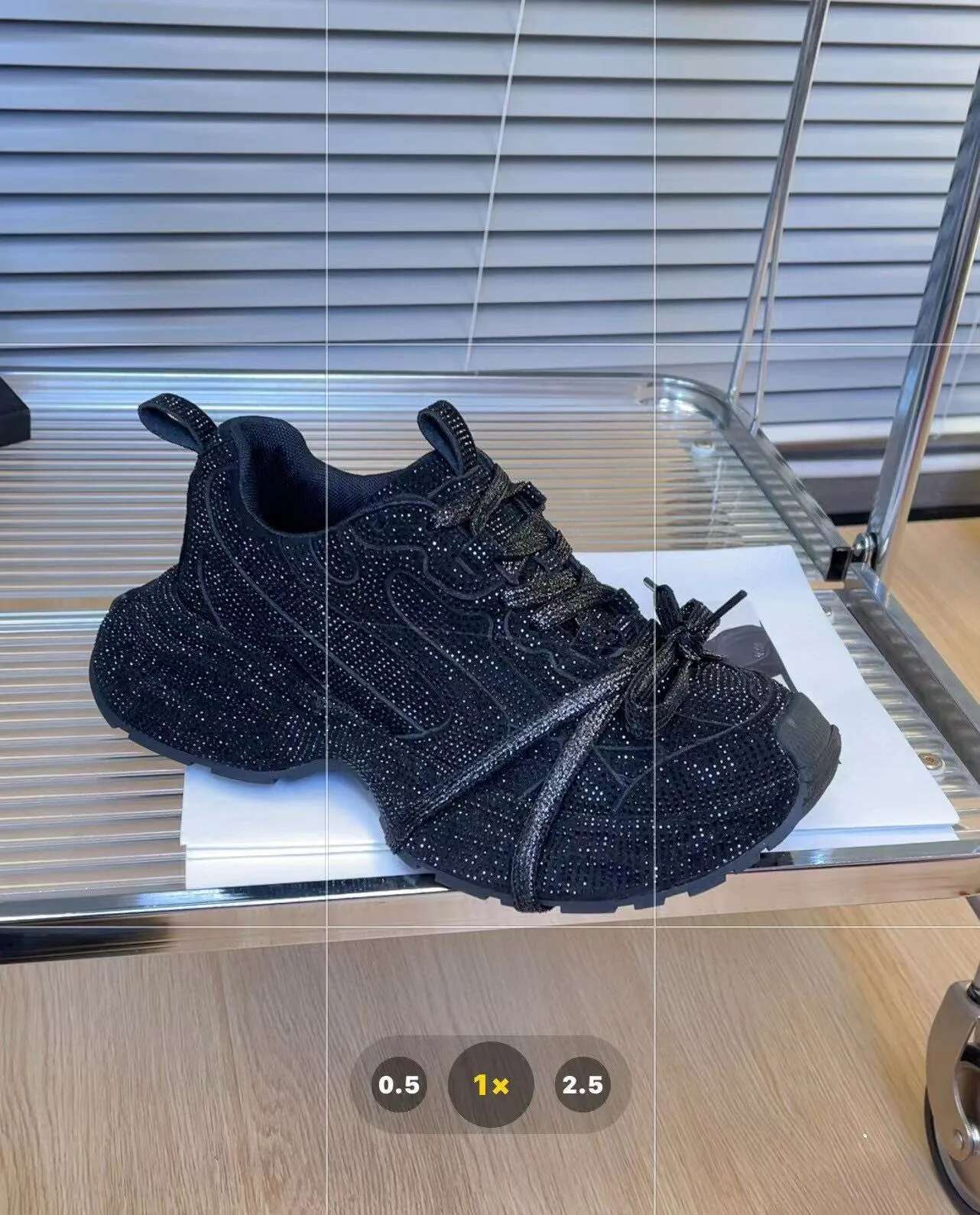 Light Luxury Designer Shoes 2025 New High-end Sports Leisure Fashion Niche Design Shoes Starry Sky Sparkling Rhinestones Women's Shoes Sports Sho