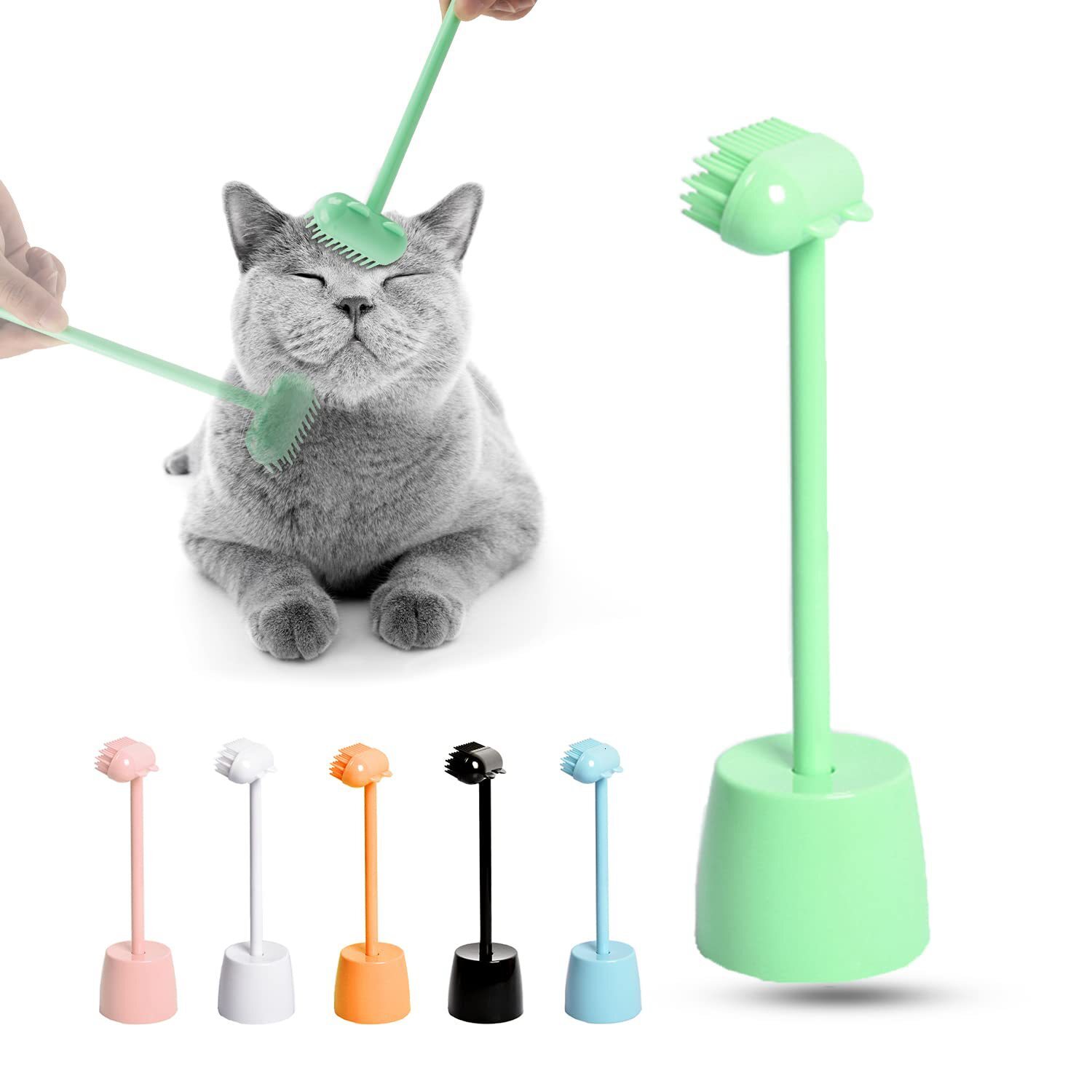 Amazon's new cat grooming and grooming device, cat massage brush, toy cat itching brush, hair removal brush