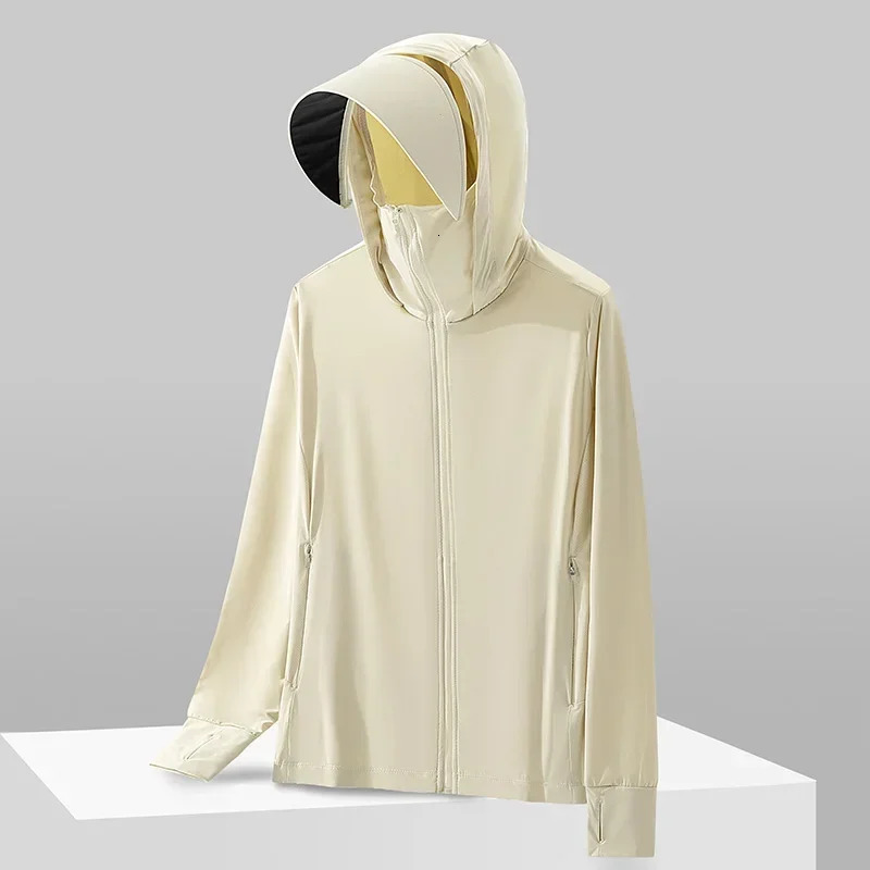 Summer Outdoor Ultra Thin Mens and Womens Leather Jacket Lightweight Breathable UV resistant Silk 250327