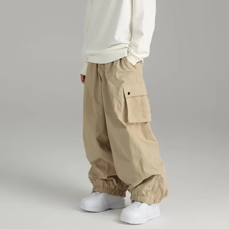 pocket pants mens wide leg casual high street cover hiphop outdoor sports plus size harem Trouthers spring 250327