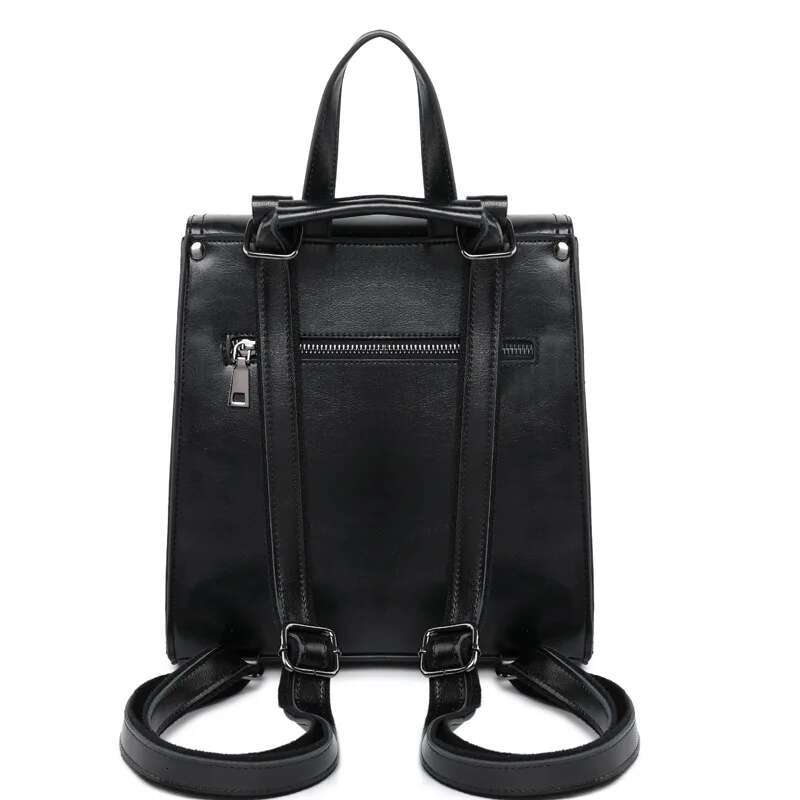 Women Backpack Cross Body Laptop Bag Daypack Genuine Leather Travel Book School Female Cowhide Rucksack Shoulder Messenger Bags