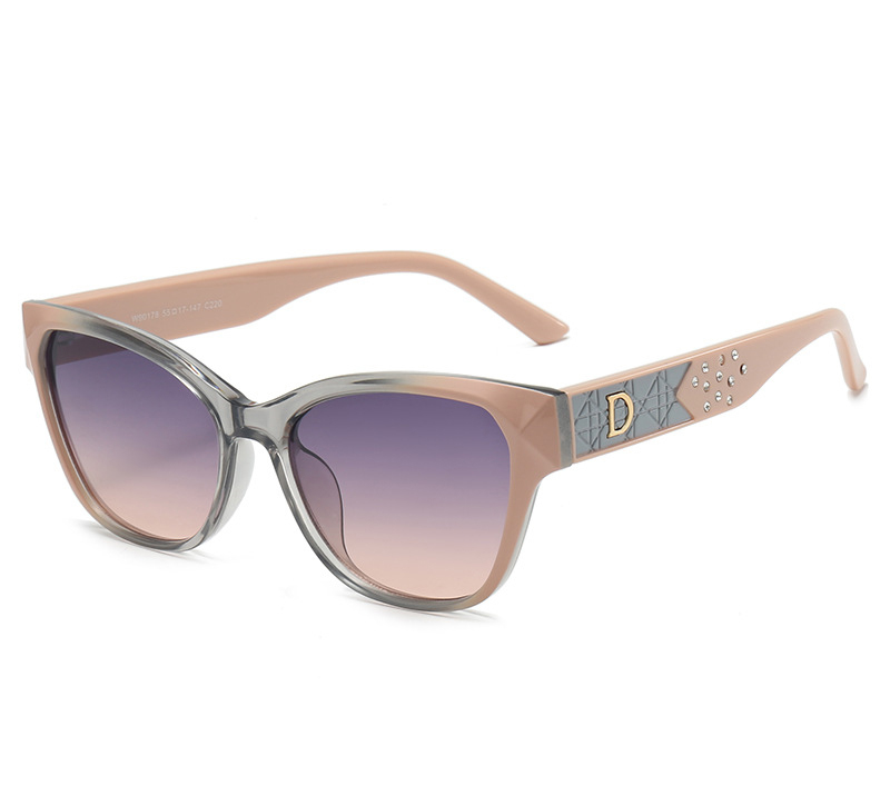 free shipping designer Sunglasses for woman and men Anti-UV Square black pink Adumbral