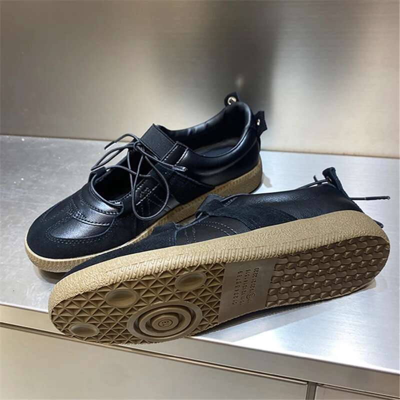 Designer Brand Women Flat Heel Sneakers Fashion All Match Retro Genuine Leather Casual Trainers Tennis Female Sport Shoes