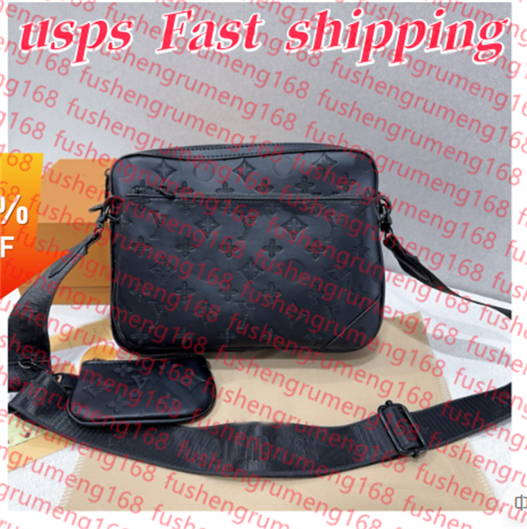 High Quality Designer bags mens womens POCHETTE TRIO Cross Body Wallets Leather tote bag Patchwork handbag shoulder bags Totes Purse louise