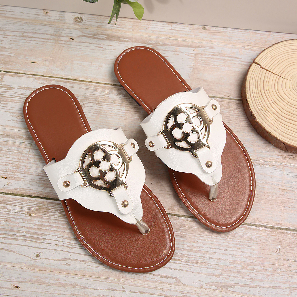 Designer shoes free shipping women casual slippers black white red brown anti slip breathable outdoor sandals 2025