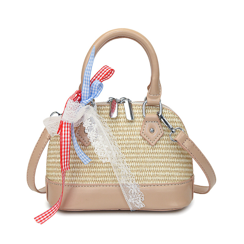 2025 New Women's Small Handbag Designer Fashion Knitted Pattern Contrastive Color Trendy Shoulder Bag Niche Crossbody Bag