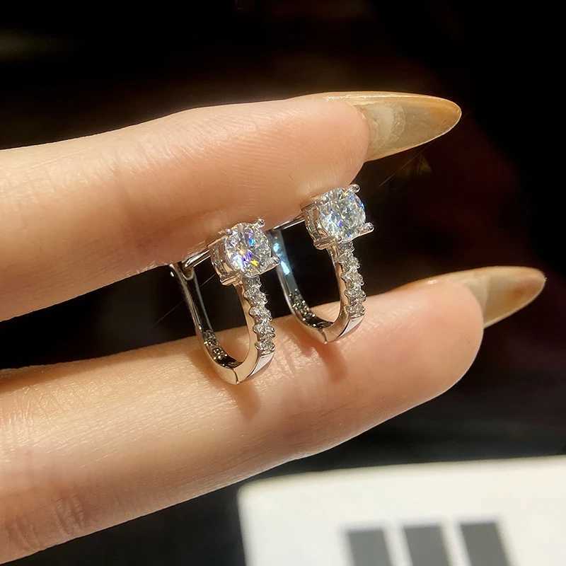 Luxury 0.5ct certified Moissanite womens wedding earrings laboratory gift diamonds 925 sterling silver original exquisite jewelryXJ250327