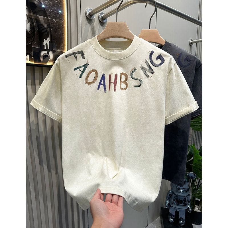 Summer students original tie dye printed short sleeve 2025 fashion trend design sense Classic High Qualit