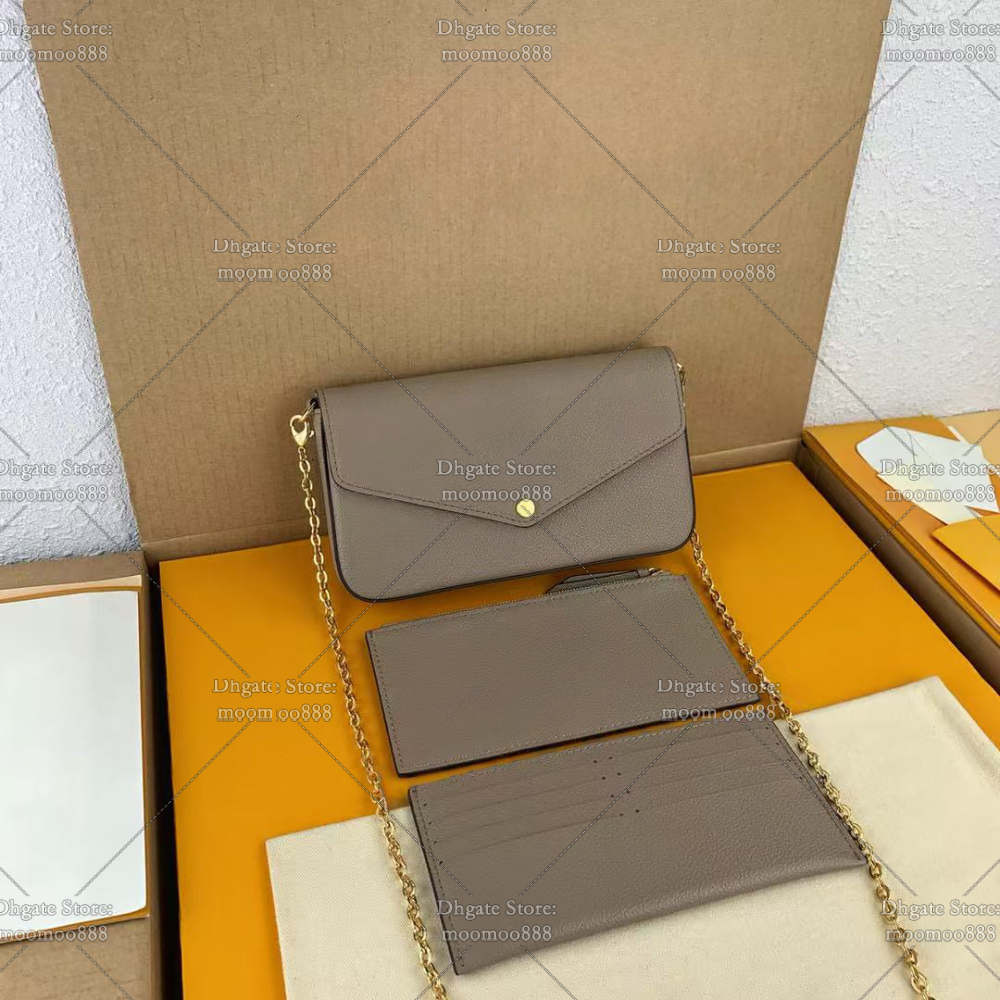 Designer Chain Bags 21cm Flap Handbags for Women Luxury Bags Crossbody Purse Taupe Shoulder Bag with Box