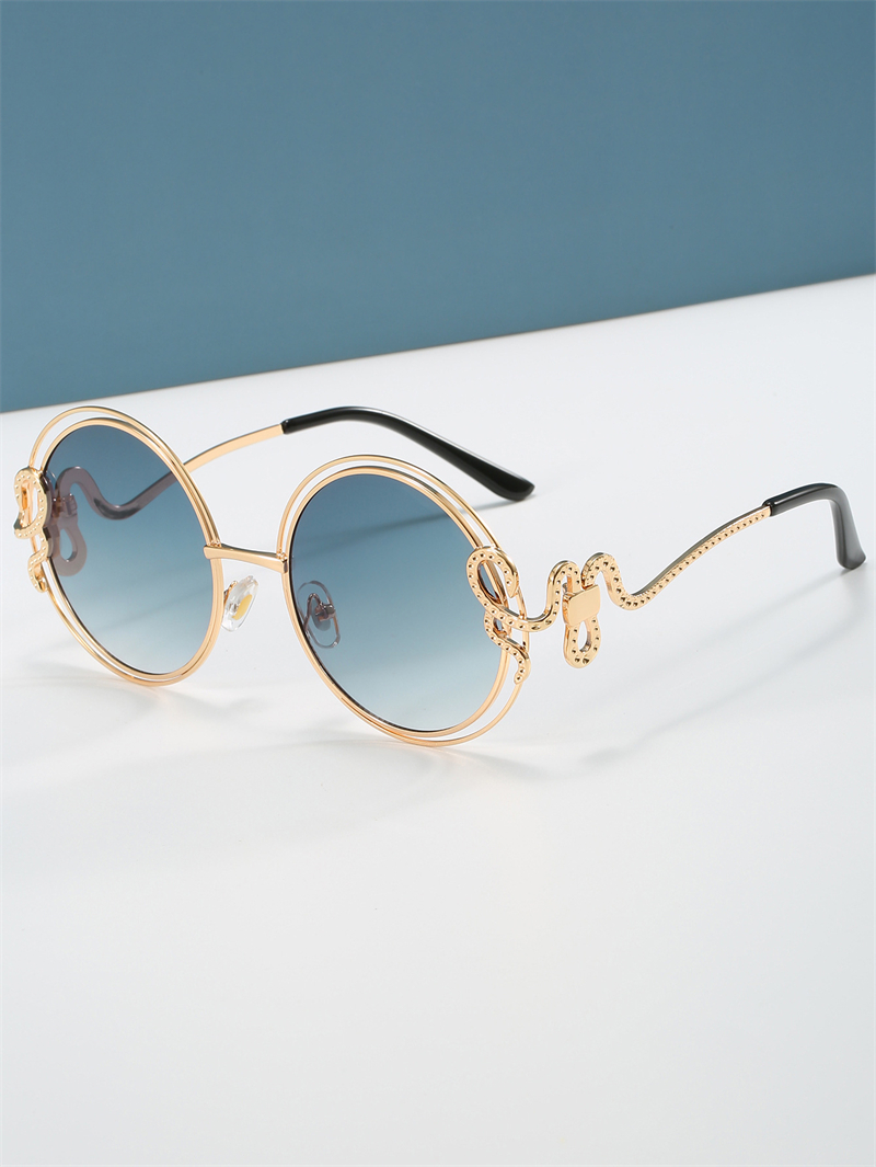 Trainers hot free shipping 3 designer Sunglasses for woman Anti-UV vintage Round blue pink Serpentine Adumbral