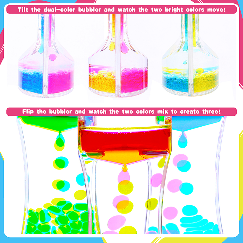 Calming Toys for Kids and Adults - Liquid Hourglass for - Handheld Oil Timer - Sensory Toys If you need mixed styles, please contact customer service