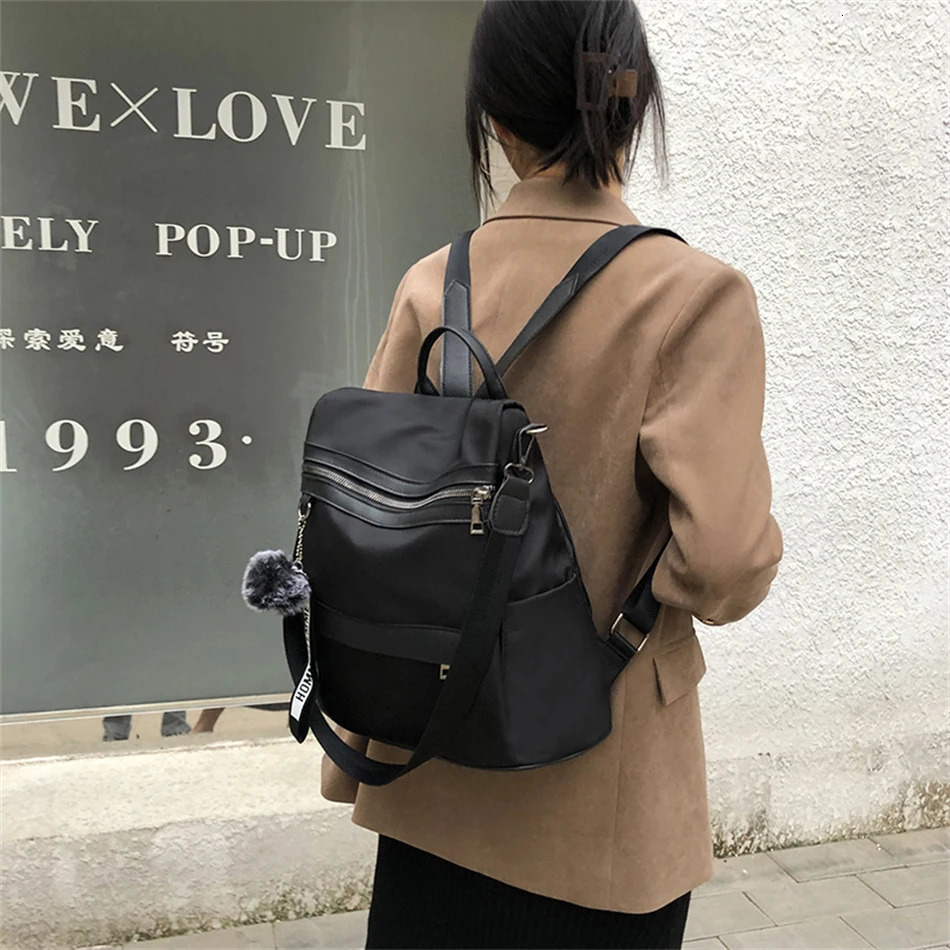 3 In 1 High Quality Anti-theft Backpack Women Waterproof Oxford Shoulder Bags School Bags for Teenager Girls Rucksack Travel Bag 250324