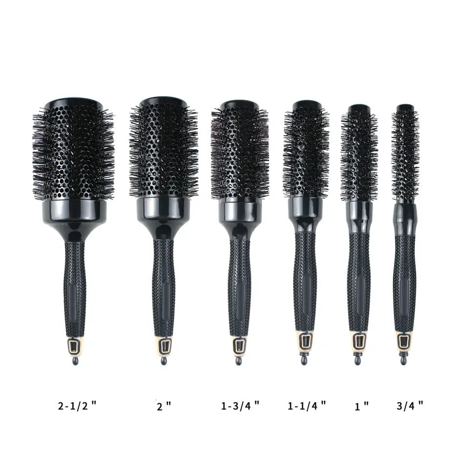 Wholesale High Quality Custom Soft nylon Brush for Salon and home Roll Round Brush Set for Beauty Salon Blower 250328