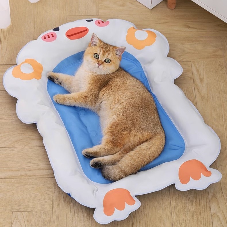 Soft Summer Ice Pet Pad Cushion Cooling Dog Bed Waterproof Scratching Biting Resistant Detachable Washable For Cat