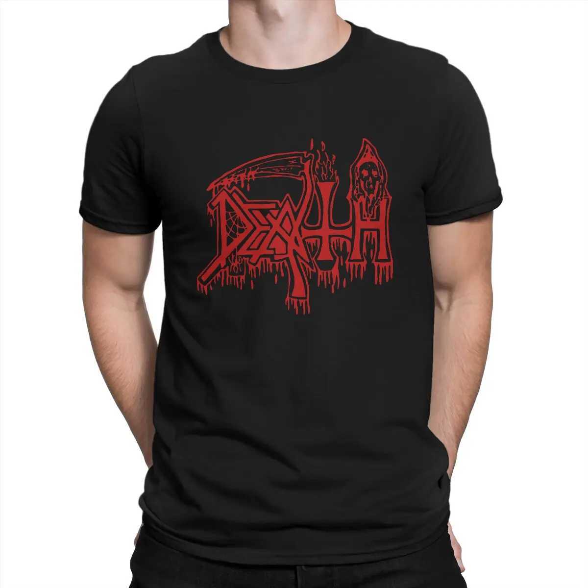 Humor Representing death metal T-shirt mens round neck pure cotton T-shirt death metal short sleevedXJ250328