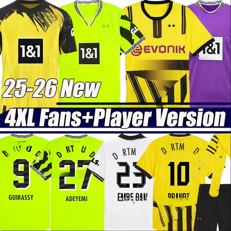 24 25 DodGeRs Soccer Jerseys BRANDT REYNA DoRTmUNdS SULE ANTON 2024 2025 HALLER Fans Player Version Football Shirt EMRE CAN BENSEBAINI MALEN Men Kids Kits Uniforms
