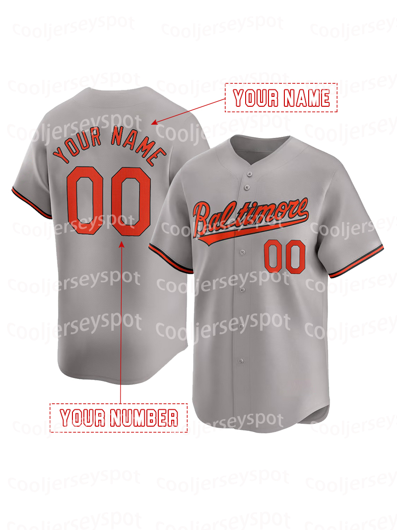 Custom 35 Adley Rutschman Baseball Jersey Colton Cowser Gunnar Henderson Jackson Holliday Westburg Cedric Mullins Felix Bautista BaltimoreJerseys