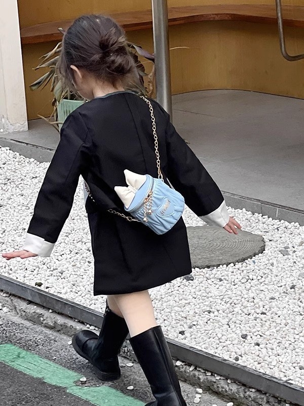 Hot girl bag new bow bucket bag cute crossbody bag for children