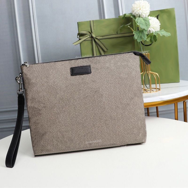 Designer bag Mens Clutch temperament Handbag Large capacity portable purse classic printed clutch bag Mobile phone bag leather small purse Card pack crossbody