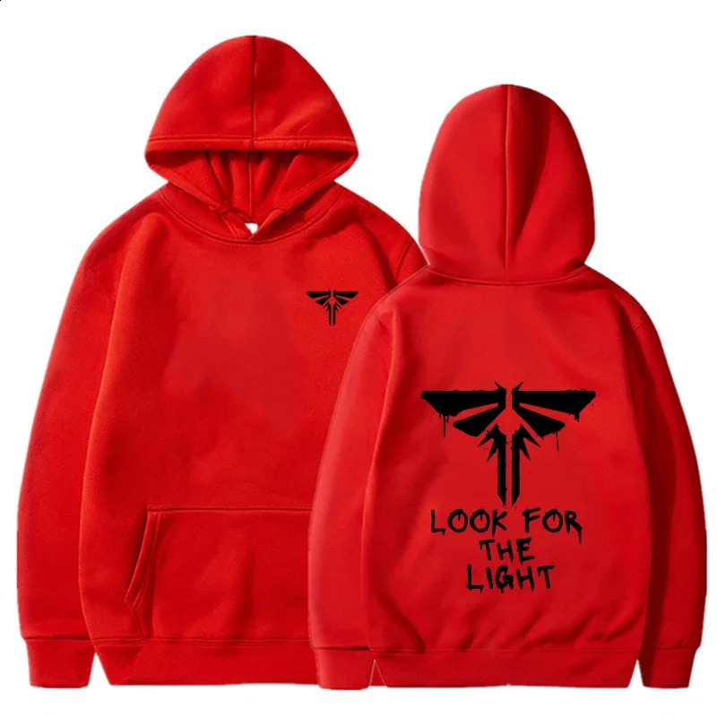 2025 Mens Womens Fashion Casual Warm Long Sleeve Top The Last of Us Look for The Light Firefly Pattern Hooded Sweatshirt 250324 - view 4