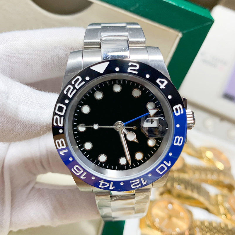 Movement Watches High Quality Mens Watch 40MM Sapphire Glass Stainless Steel Dial Solid Super Luminous Waterproof Watches Night Light Design N02