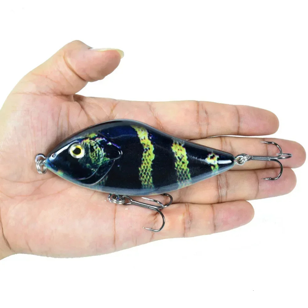Slider Swim Action Hard 70/100MM 14.5G/45G Body Jerk Bait Slow Sinking Jerkbait Fishing Lure Pike Musky Fishing Stream 250328