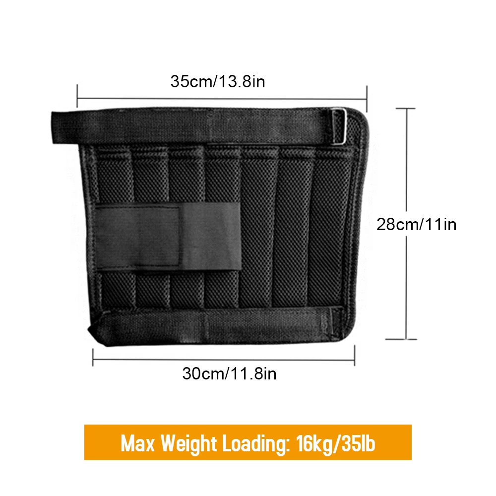 2 pieces of 16kg load ankle weight adjustable exercise leg wrap strength training fitness running 250328