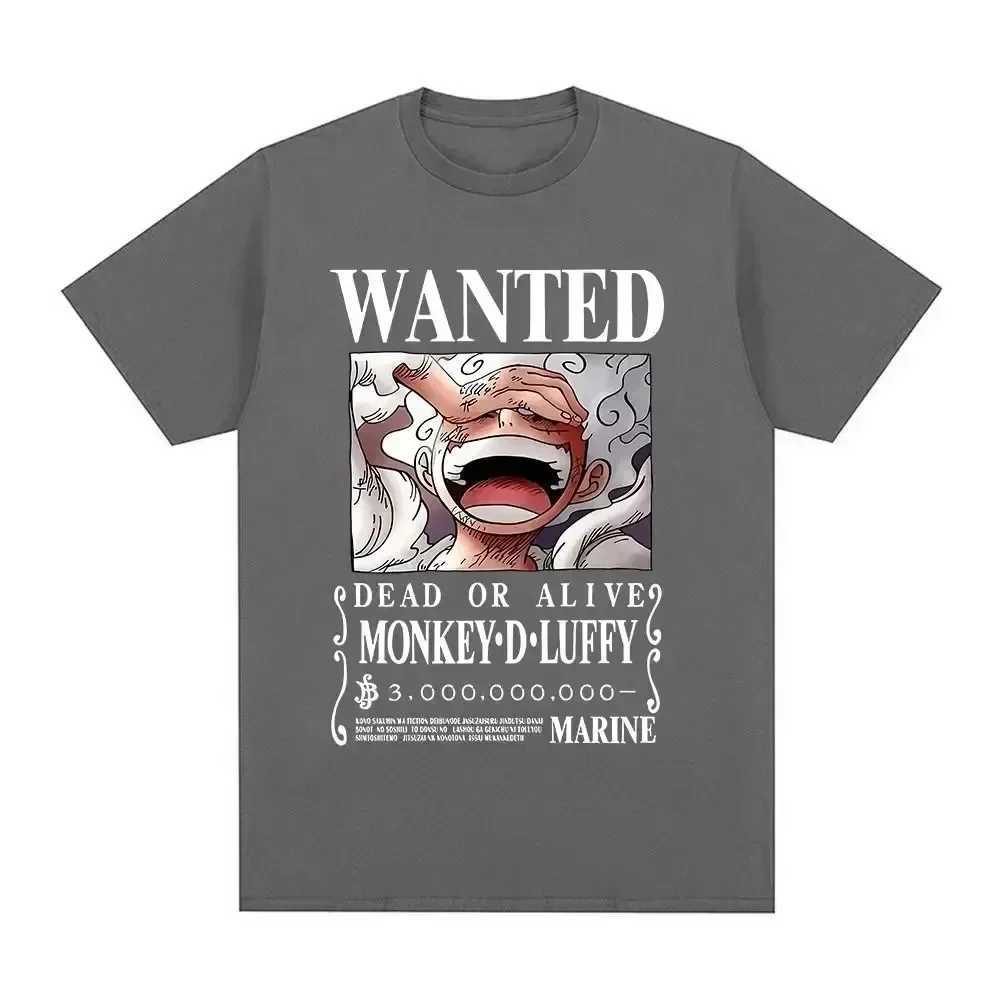 Luffy Gear 5 Mens T-shirt Japanese Anime One Piece Cartoon T-shirt Unisex Monkey D Luffy Harajuku Y2k Street Clothing Mens ClothingXJ250328