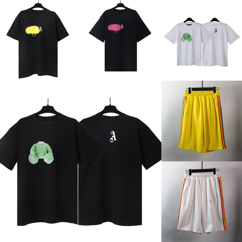 Designer Summer Mens t shirt Angel loose cotton High quality Shorts Summer Vacation Beach Pants Polos luxury multicolor Tees womens casual M L XL XXL XXL Triangle