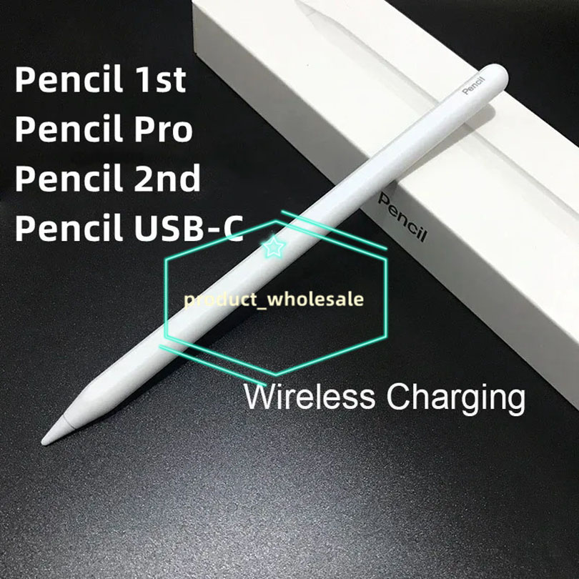 Pencil Pro 2nd Generation USB C With Animated Pop-up Stylus Pen Magnetic Attraction Wireless Charging Pencil 2 Touch Screen Pens for iPad Pro 3rd 11 12.9 Mini 6 Air 5th 6th