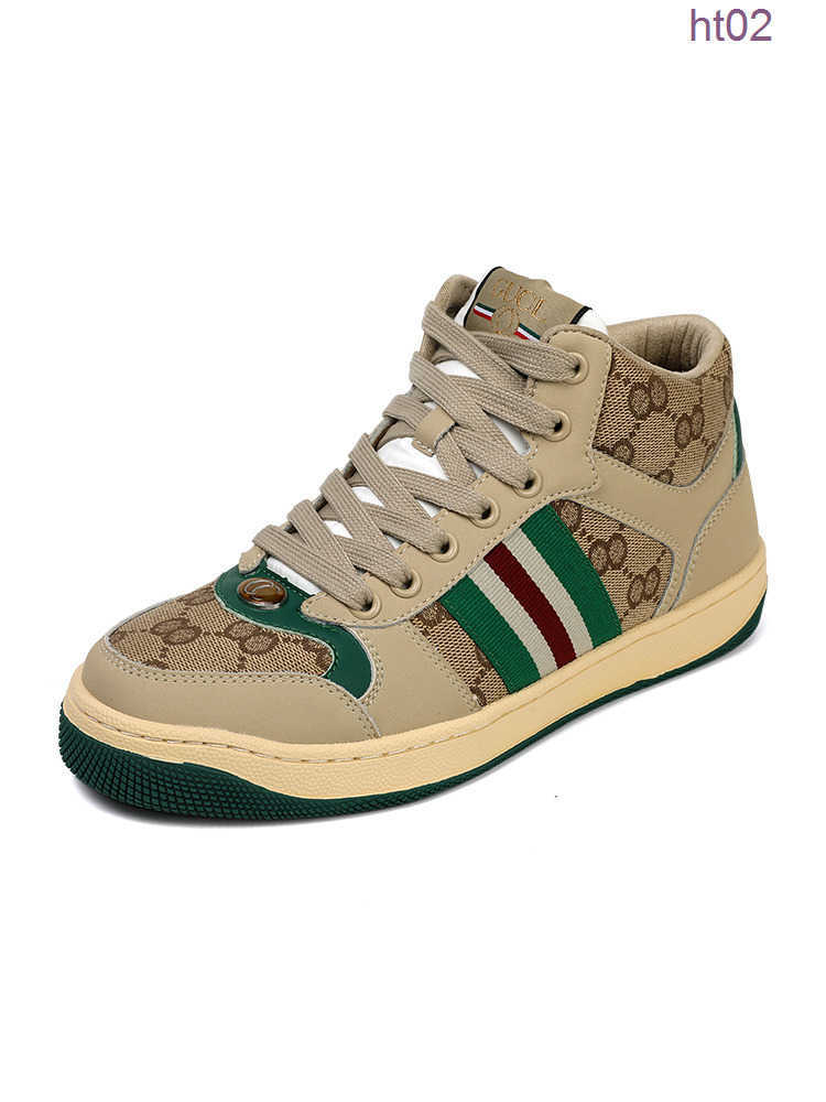 6777 2025 Brand sneakers High top leather letter printed high-end gold White sneakers Fashion casual shoes Sports running basketball shoes Men's 